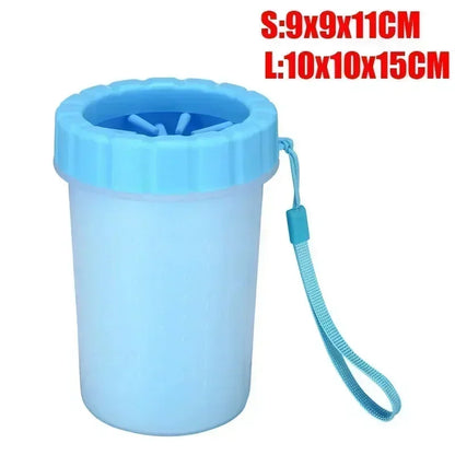 Hundefußbecher Pfotenwascher Reiniger Hundekatze Fußreinigungsbürste